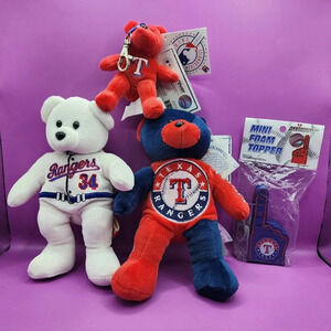 MLB Texas Rangers Bears Lot 34 Nolan Ryan Mini Foam Topper